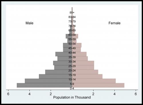 Baseline populaiton distribution in 2007